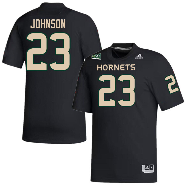 Sacramento State Hornets #23 Michael Johnson College Football Jerseys Stitched Sale-Black
